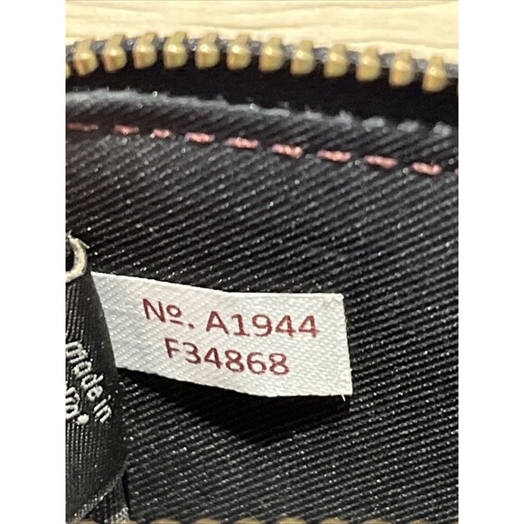 Coach Wallet Leather Organizer Trifold bilfold Cardinal Red Dark Burgundy F34868 - Picture 8 of 10